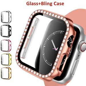 Bling Screen Protector Cover Case Bumper For Apple Watch Series 7 6 5 4 3 2 1