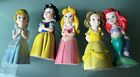 Disney Princess Bath Tub Pool Toys Squeeze Snow White, Belle, Tinker B, Lot 5