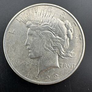 1922-D Peace Silver Dollar U.S Coin