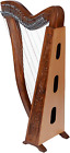 Midwest 29 Strings Celtic Style Brown Lever Harp with Bag, Tuning Key and String