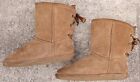 Bearpaw Elizabeth II  2273W Womens Chestnut Suede Wool Blend Winter Boots Size 9