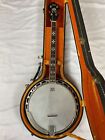 Iida Vintage  4-String Banjo 19 Frets Remo Weatherking Banjo Head USA W/ Case