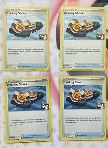 4x Trekking Shoes 145/159 Cosmic Holo Pokemon Prize Pack Series 3