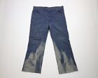 Vintage 70s Streetwear Mens 36x28 Sun Faded Wide Leg Bell Bottoms Jeans USA