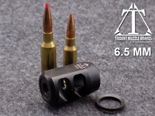 5/8x24 6.5 MM Nitride compact muzzle brake + crush washer. Made in the U.S.A.