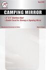Campers Survivor Pocket Mirror Travel Shave or Signal Stainless Steel 3