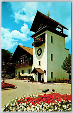 Postcard Michigan Frankenmuth Bavarian Inn Glockenspiel Clock Tower