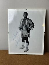 Vintage Smoking Joe Frazier Boxing  8 x 10 Inch Photograph Insribed Autographed