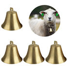 4X Brass Copper Bells Cow Horse Sheep Dog Animal Grazing Super Loud Farm  EBS
