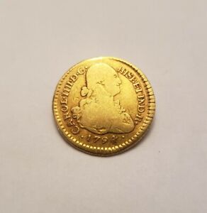1794 Spanish Gold 1 Escudo Coin - Seville Mint -