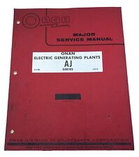 Onan Electric Generating Plants AJ Series Service Repair Manual 924-500 1AK69
