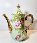 New ListingAntique 1950's Lefton Porcelain Hand Painted China Teapot Heritage Rose Pattern