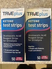 True Plus Ketone Test Strips - 2-50 Ct Boxes Exp 2/23 & 4/23 Free Shipping!