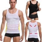 Mens Slimming Body Shaper Vest Abs Abdomen Compression Shirt Workout Tank Top US
