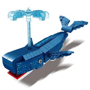Ocean Animal Building Blocks Set - 2-in-1 Blue Whale Transforms to Mecha - 21