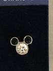 Disney Swarovski Crystal Mickey Mouse Ears Pin  Tie Tack NWT