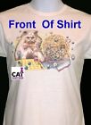Bingo Cats Shirt, Cats Who Game, Whimsical Kitty Cat T-Shirt, Small - 5X