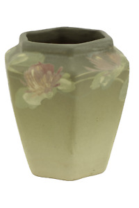 New ListingAntique Vintage American Art Pottery Weller Hexagonal Hudson Vase 5