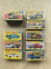 Lot of 9 Vintage Matchbox Superfast Lesney Products Cars in Original Boxes