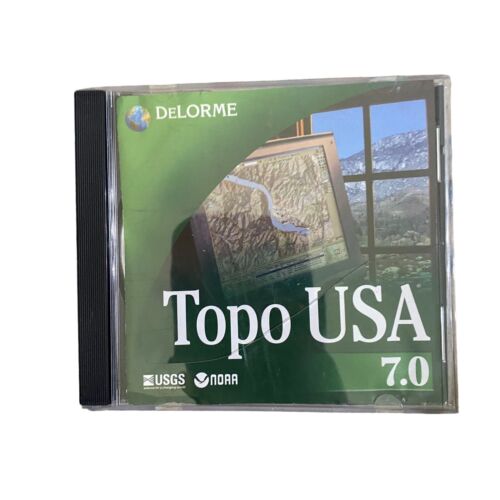 DeLorme Topo North America Version 7.0 USA / Canada GPS Map Software