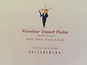 Pottery Barn Reindeer Salad Plate - You Pick the Reindeer