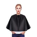 Black Makeup Cape Chemical & Water Proof Beauty Salon Shorty Smock for Clients