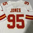 Kansas City Chiefs #95 Chris Jones Fully Stitched Men's Color Fan White Jersey