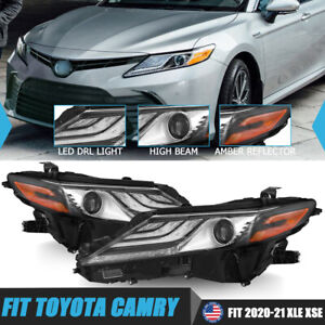 Pair Full LED Headlights HeadLamps LH&RH Side Fit 2021-2023 TOYOTA CAMRY XLE XSE (For: 2021 Toyota Camry)