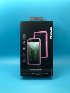 Pelican Voyager Phone Case Apple iPhone 7plus, 8 Plus, 6s Plus, 6Plus Clear/Pink