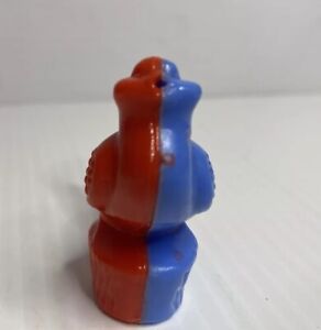 Vintage Red And Blue Plastic Bird Singing Water Whistle Hong Kong ￼￼￼