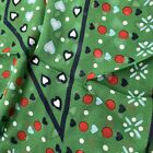 CAbi NWT Silk Scarf HQ Style #5999 NIP Green W/ Red White Blue HEARTS 70”