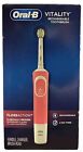 Oral-B Vitality FlossAction Rechargeable Toothbrush Deep Clean White Pink