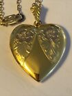 Choker  Heart Locket Gold Filled 100 Years Old 18” Gold Filled Chain Signed