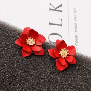 Fashion Flower Crystal Earrings Stud Women Drop Dangle Wedding Party Jewelry New
