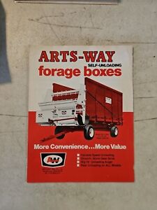 Vintage Original Arts-Way Forage Boxes Dealer Sales Brochure