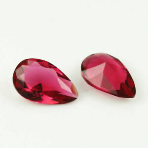Natural Loose Gemstone 7x5 mm Pear Cut 10 Pieces Super Clean Mogok Ruby