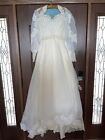 Vintage Multi Generation Wedding Dress Union Made Home Made Alterations READ