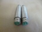 SWITCHCRAFT 389 XLR ADAPTER 3-PIN FEMALE TO FEMALE NICKLE FINISH (2pcs.)