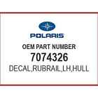 Polaris DECAL,RUBRAIL,LH,HULL 7074326 OEM NEW