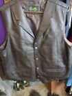 Scully Leather Man Western soft Lambskin Vest buffalo buttons Choc brown XXL