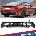 Carbon Fiber Look Rear Diffuser For BMW G22 G23 4 Series 420i 430i M440i 2020-22