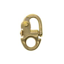 Solid Brass Sweden Snap Pull Lock Carabiner Hook Quick Release Key Chain
