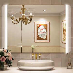 24x36in LED Bath/Livingroom Mirror Bluetooth Plug in Wall Mounted Vanity Mirror