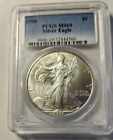 1996 Silver Eagle PCGS MS69 *Key* Date 1 Oz Nearly Perfect!