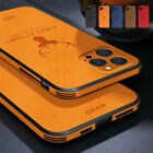 For iPhone 13 Pro Max 12 Pro 11 XS XR 7 8 Plus Case Leather Silicone Back Cover