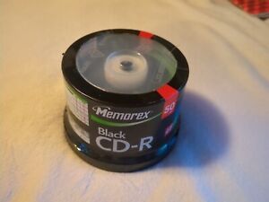 Memorex Black Recordable CD-R 700MB 80 Min 50 Pack Sealed