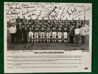 CLEVELAND BROWNS 1964 HAND SIGNED 16x20 PHOTO+COA   40+SIGS    JIM BROWN    RARE