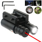 US Green/Red Dot Laser Sight Low Profile w/ Flashlight For 20-21mm Picatinny