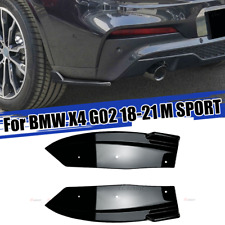 Rear Bumper Side Corner Spoiler Trim Black For BMW X4 G02 M40i M Sport 2018-2021