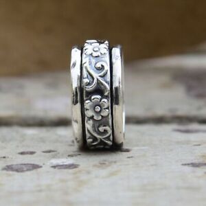 925 Solid Sterling Silver Ring & Meditation Spinner Ring Handmade Ring ALL Size